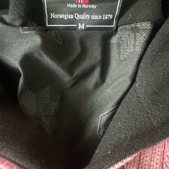 Dale Norway Pink and Dark Grey Knit Ski Sweater FULLY LINED - Picture 5 of 13